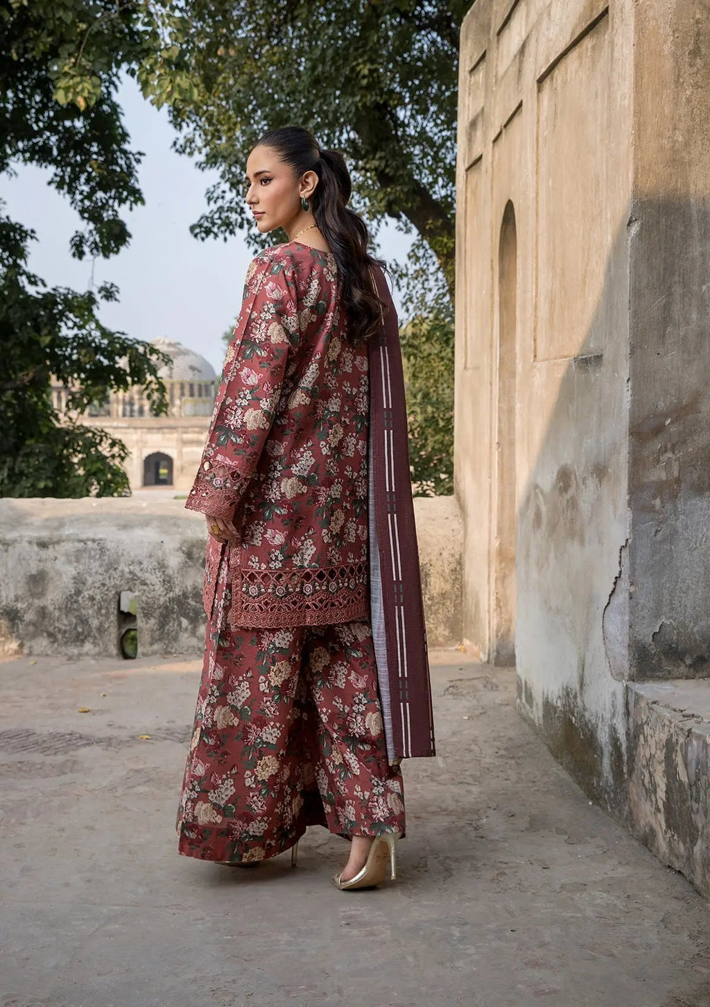 Rosewood Garden- Printed Pakistani Lawn Suit
