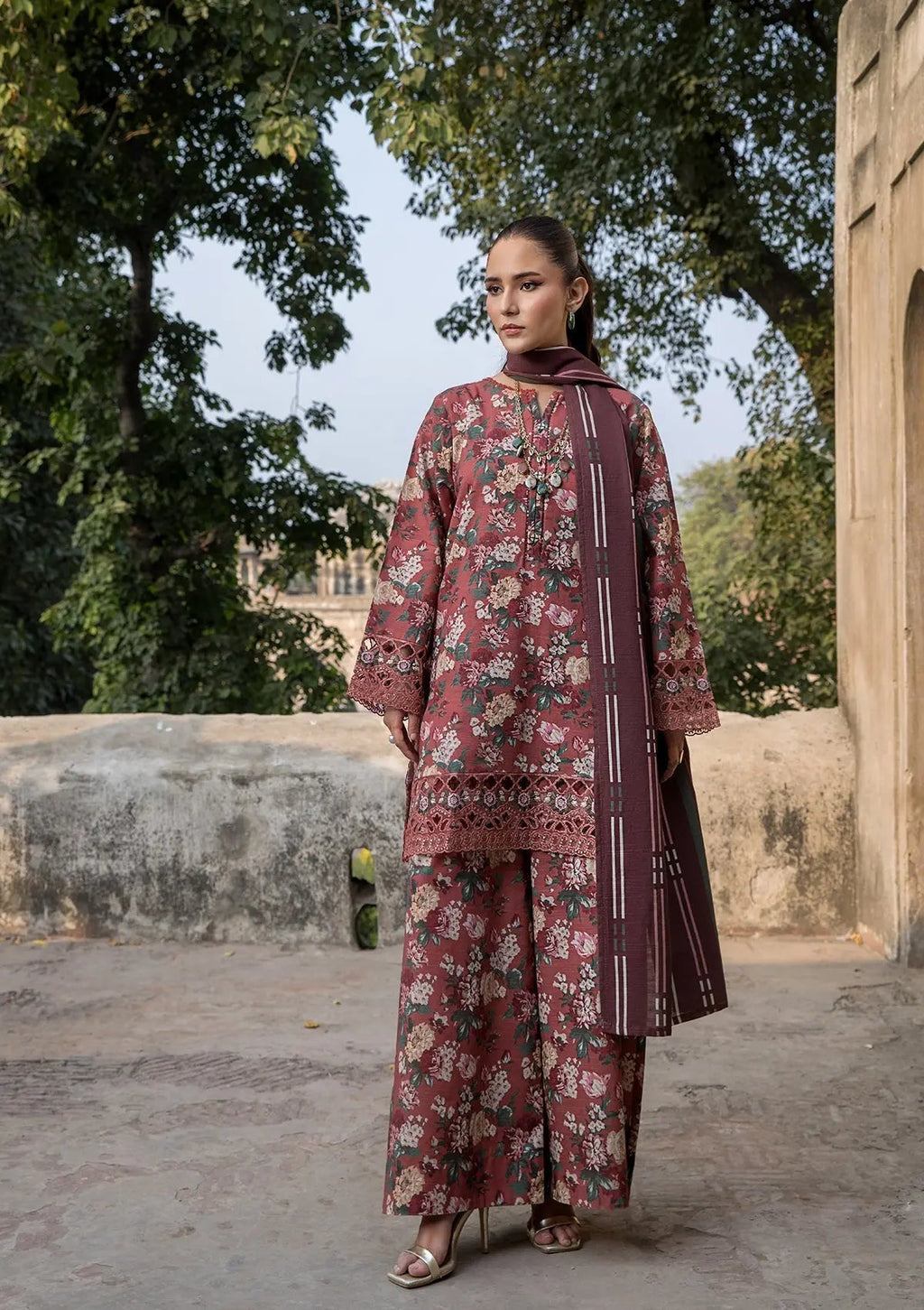 Rosewood Garden- Printed Pakistani Lawn Suit