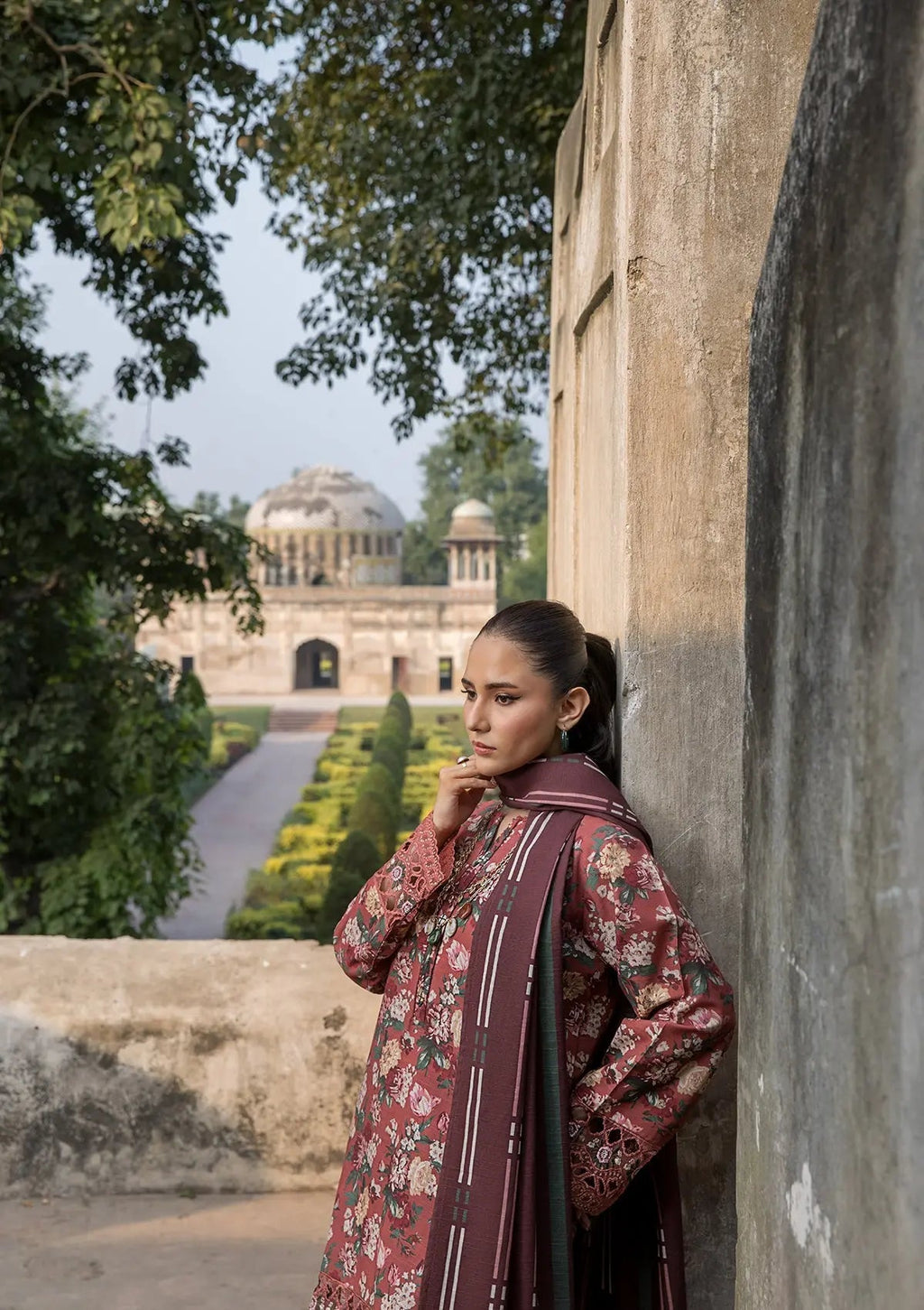 Rosewood Garden- Printed Pakistani Lawn Suit