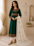 Emerald Heritage Embroidered 3-Piece Suit