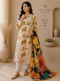 Latifa’s Collection – Floral Garden Elegance 3-Piece Suit
